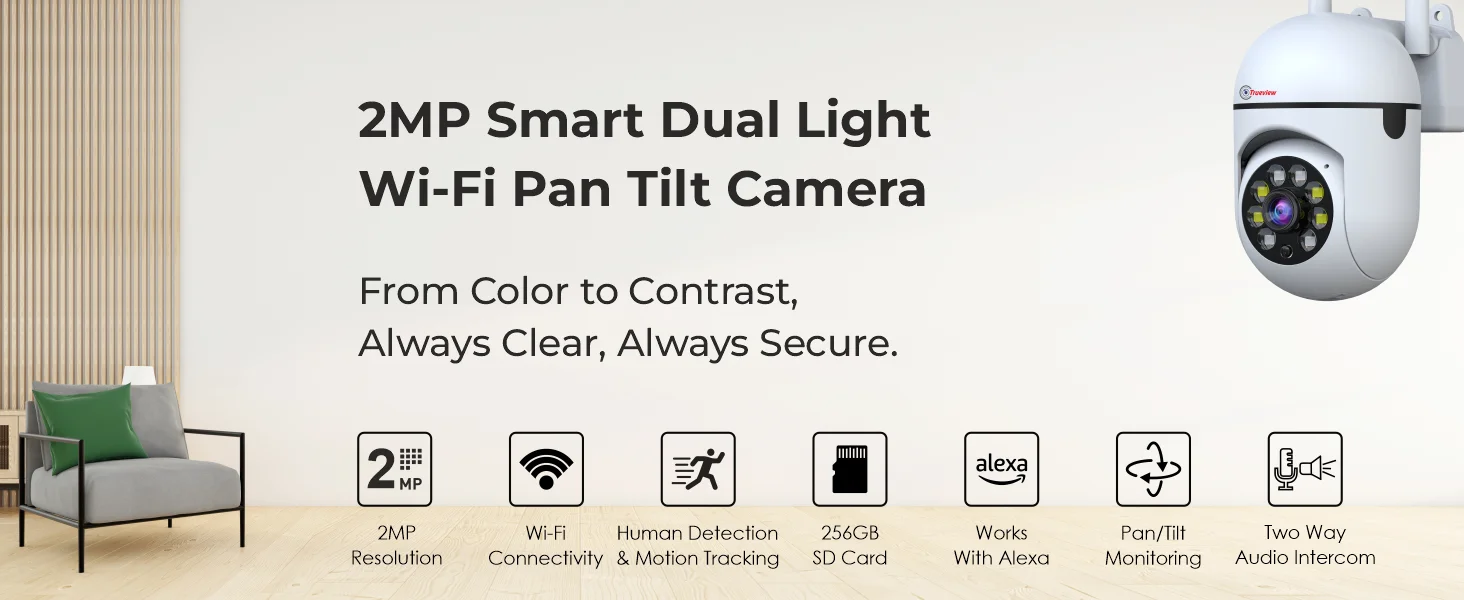 2MP Smart Dual Light Wi Fi PT Camera A 01