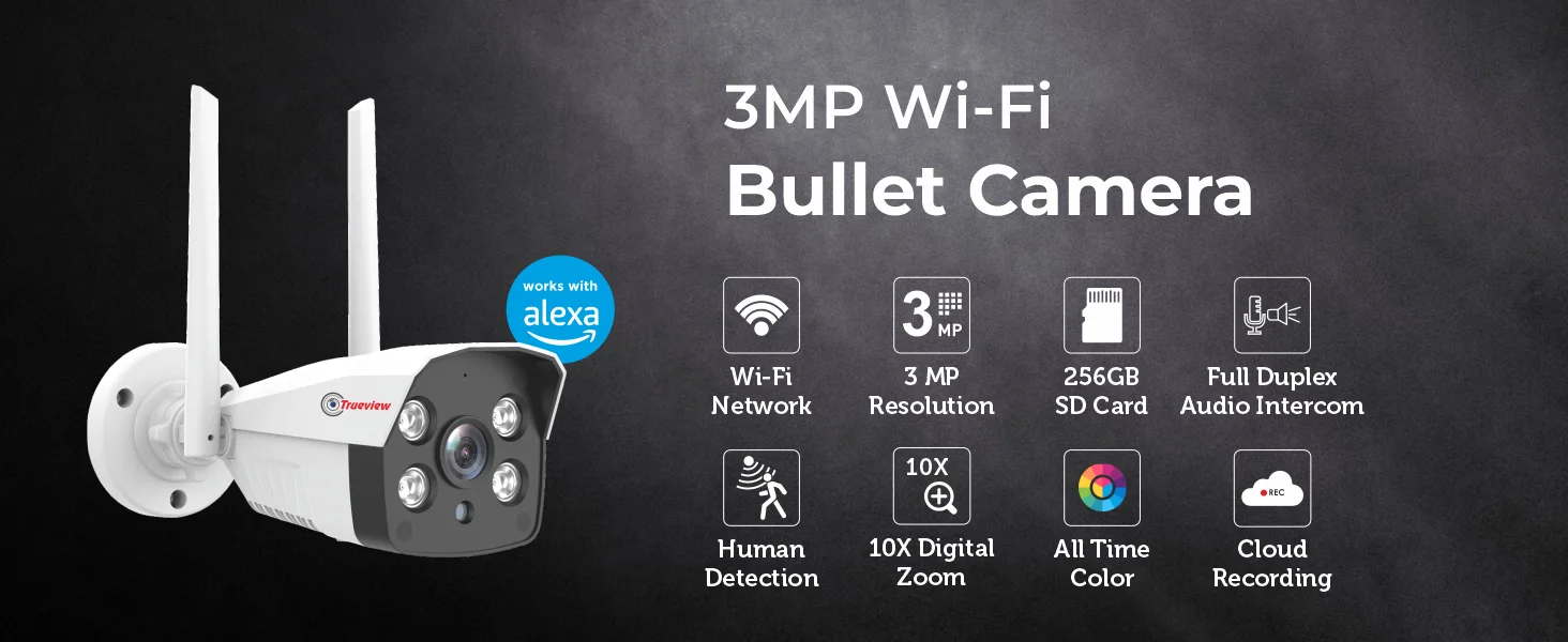 3MP HD Smart Wi Fi ATC Bullet Camera A 01