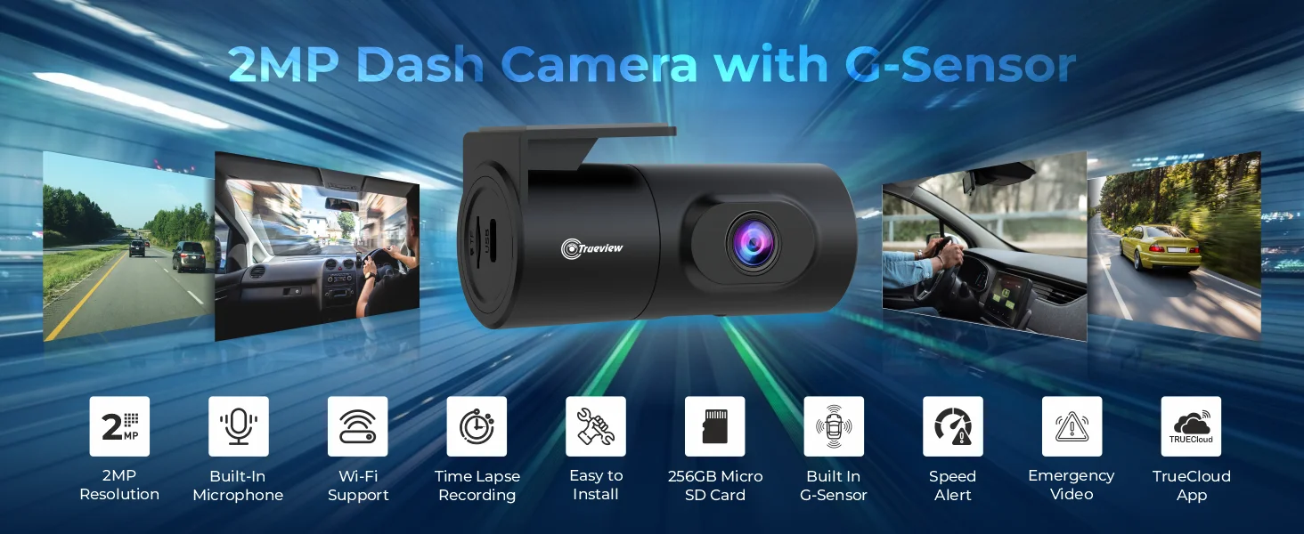 2MP Dash Camera With Built In G Sensor A 01