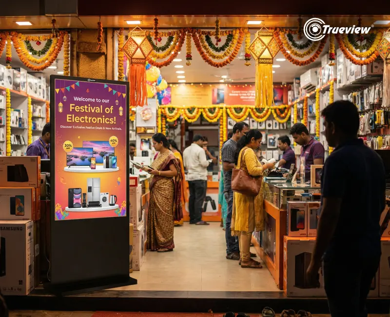 CS2 Full Collection Highlights for Electronics Retail in Kanpur – Trueview Signages Drive Cross Selling and Browsing 800x650 1