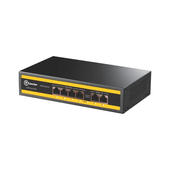 2 Mbps Switch 4+2 100 Mbps PoE Switch - Trueview