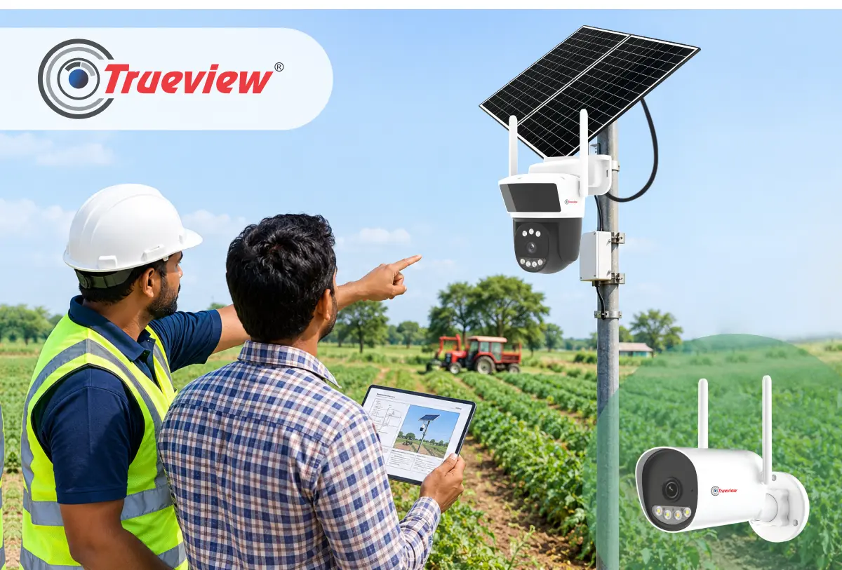 CCTV Camera with Solar Panel
